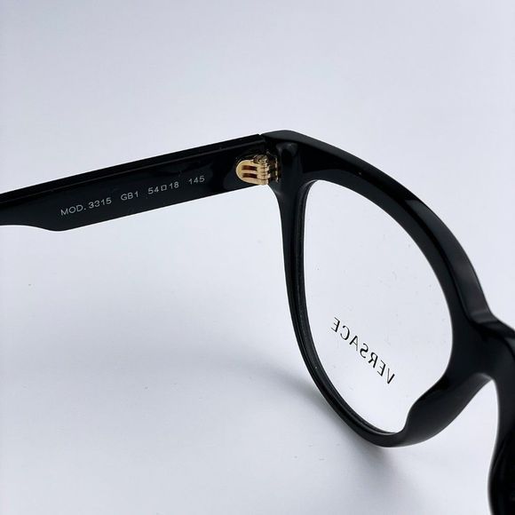  Versace VE3315 GB1 Eyeglasses Black Cat Eye Women - Picture 7 of 13